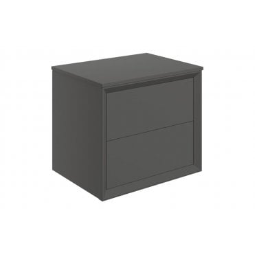 Venetti Wall Hung 2 Drawer Basin Unit & Top (Select size and finish)