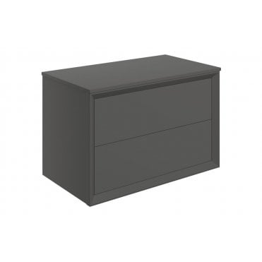 Venetti Wall Hung 2 Drawer Basin Unit & Top (Select size and finish)