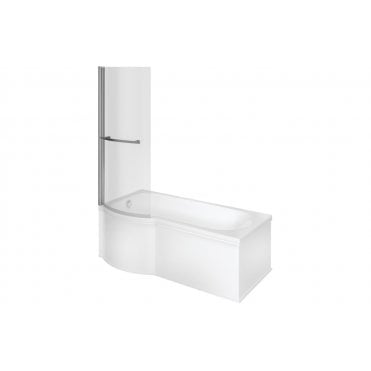Ventimiglia P Shape 1700x850 Shower Bath Pack