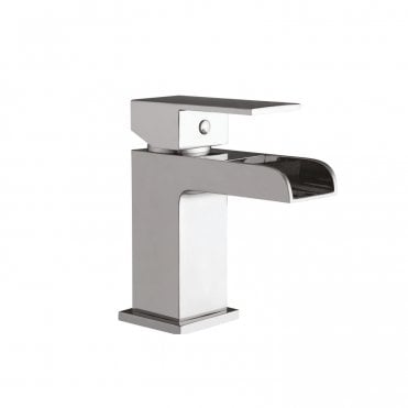 Victoria Chrome Mono Basin Mixer Tap With Push Waste