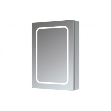 Vigevano 500mm 1 Door Front-Lit LED Mirror Cabinet