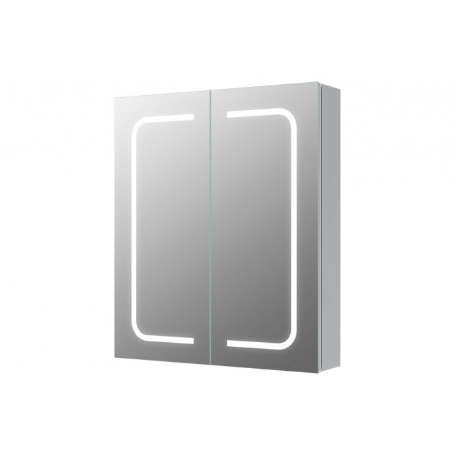 Plumb Warehouse Vigevano 600mm 2 Door Front-Lit LED Mirror Cabinet