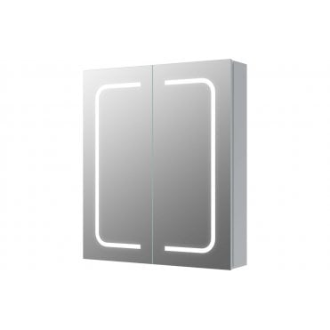 Vigevano 600mm 2 Door Front-Lit LED Mirror Cabinet