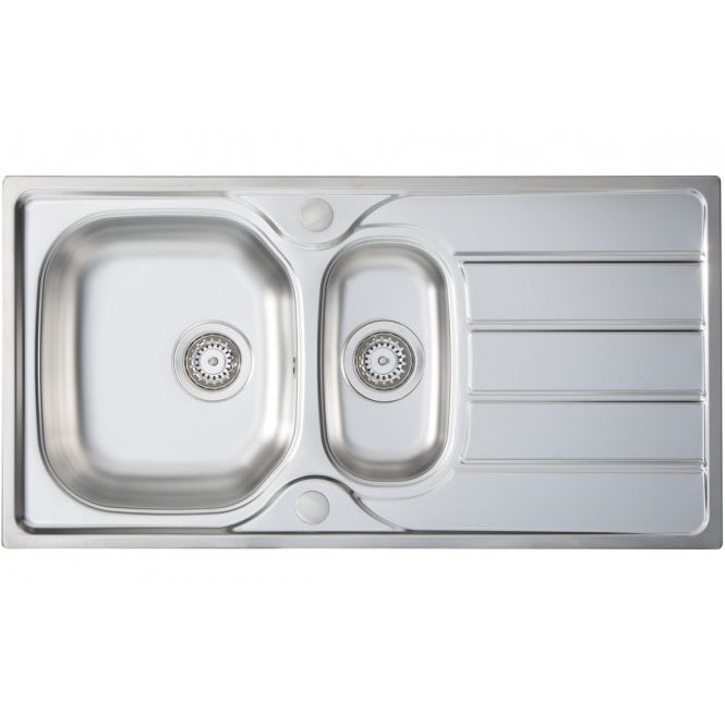 Prima  1.5 Bowl 965x500mm Inset Sink - St/Steel