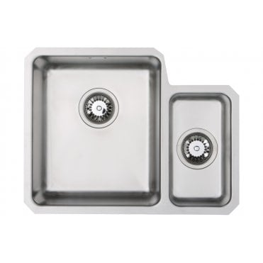 Prima 1.5 Bowl R25 LH Undermount Sink - St/Steel