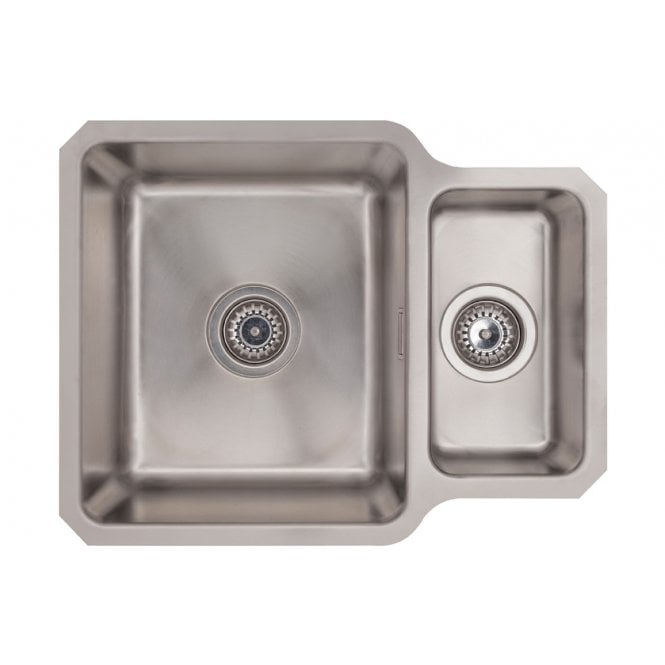 Prima  1.5 Bowl R25 Reversible Undermount Sink - St/Steel