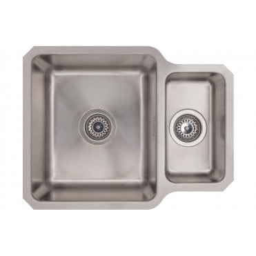 Prima 1.5 Bowl R25 Reversible Undermount Sink - St/Steel
