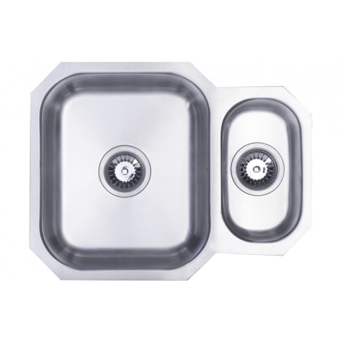 Prima  1.5 Bowl Undermount Reversible Sink - Polished Steel