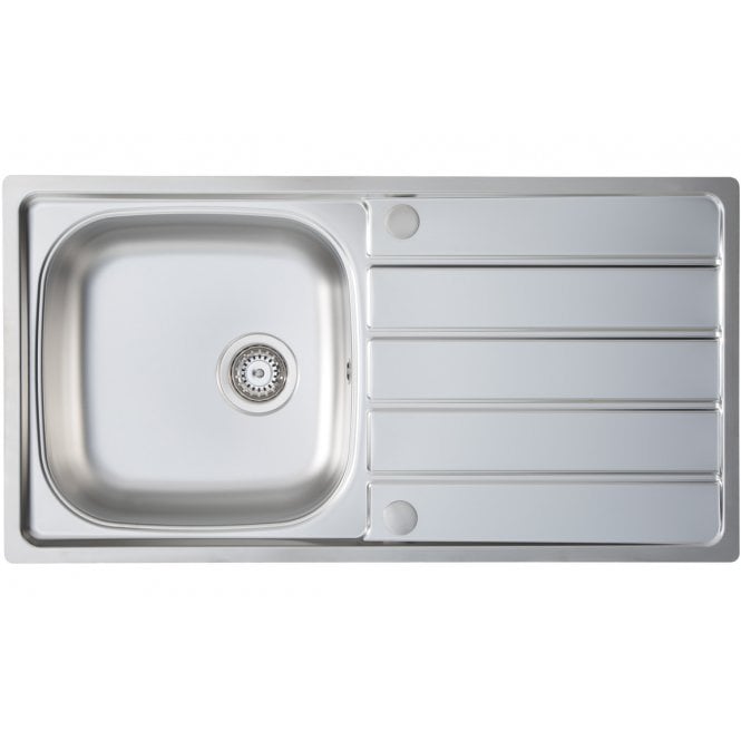 Prima  1 Bowl 965x500mm Inset Sink - St/Steel