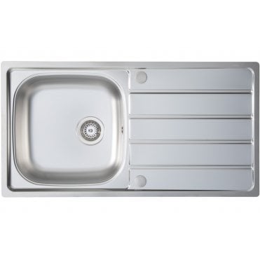 Prima 1 Bowl 965x500mm Inset Sink - St/Steel