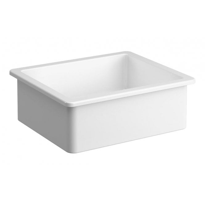 Prima  1 Bowl Inset Ceramic Sink (Inc. Waste) - White