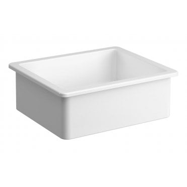 Prima 1 Bowl Inset Ceramic Sink (Inc. Waste) - White