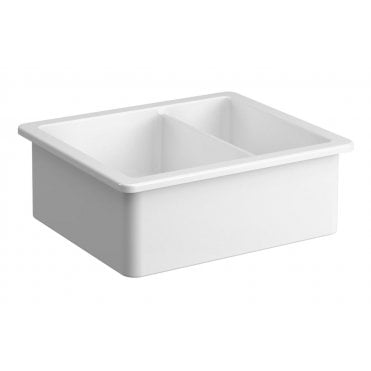 Prima 1½ Bowl Inset Ceramic Sink (Inc. Waste) - White