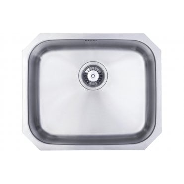 Prima 1 Bowl Large Undermount Sink - Polished Steel