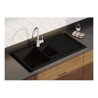 Prima 1½ Bowl Reversible Ceramic Sink
