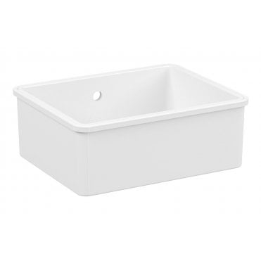 Prima 1 Bowl Undermount Ceramic Sink (Inc. Waste) - White