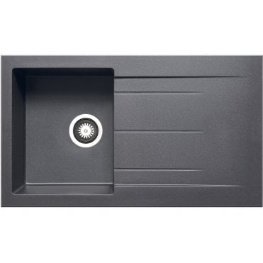 Prima+ Compact Granite 1 Bowl & Drainer Inset Sink- Available in 4 Finishes
