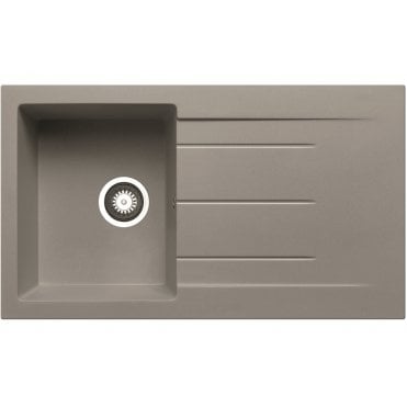 Prima+ Compact Granite 1 Bowl & Drainer Inset Sink- Available in 4 Finishes