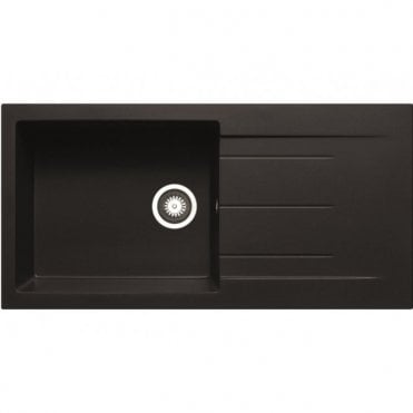 Prima+ Granite 1 Bowl and Drainer Inset Sink - Available in 4 Finishes