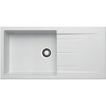 Prima+ Granite 1 Bowl and Drainer Inset Sink - Available in 4 Finishes