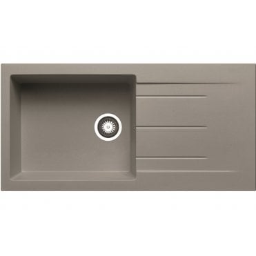 Prima+ Granite 1 Bowl and Drainer Inset Sink - Available in 4 Finishes