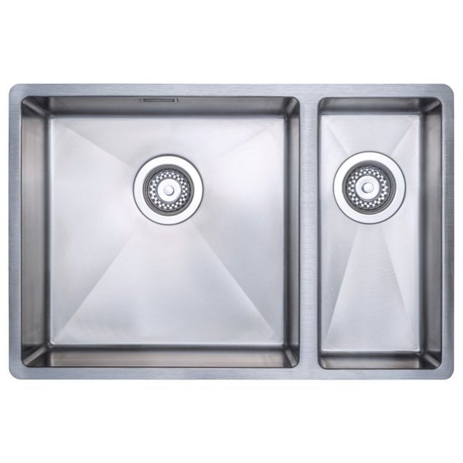 Prima  Large 1.5 Bowl R10 LH Inset/Undermount Sink - St/Steel