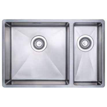 Prima Large 1.5 Bowl R10 LH Inset/Undermount Sink - St/Steel