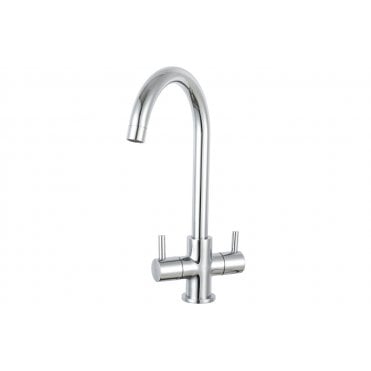 Prima Staten Swan Neck Dual Lever Mixer Tap