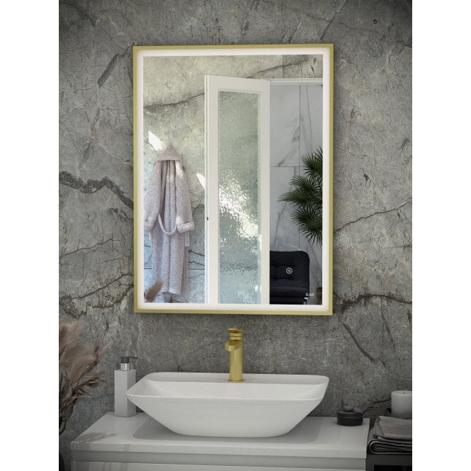 RAK Ceramics RAK-Ceramics Art Rectangular LED Illuminated Mirror (Choose Size and Finish)