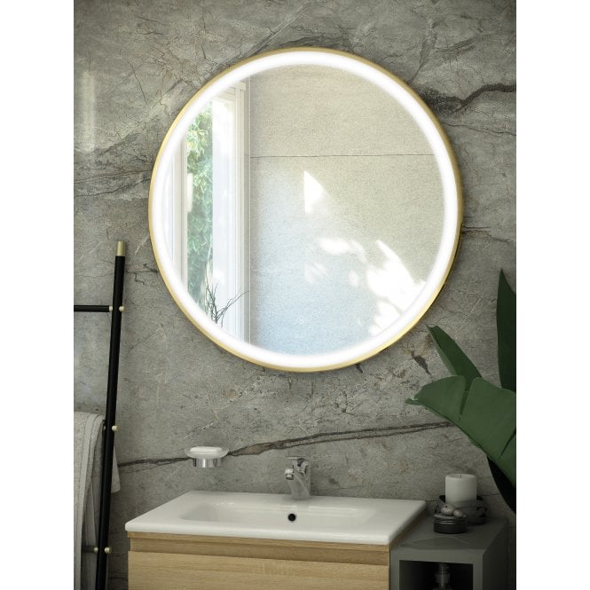 RAK Ceramics RAK-Ceramics Art Round LED Illuminated Mirror (Choose Size and Finish)