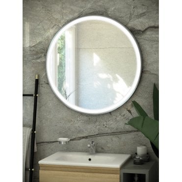 RAK-Ceramics Art Round LED Illuminated Mirror (Choose Size and Finish)