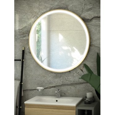 RAK-Ceramics Art Round LED Illuminated Mirror (Choose Size and Finish)