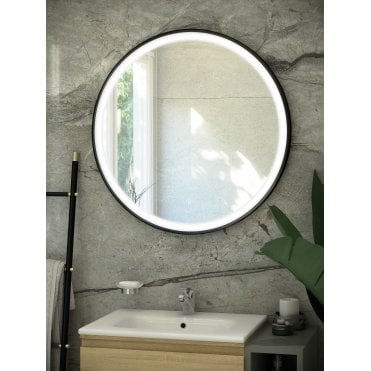 RAK-Ceramics Art Round LED Illuminated Mirror (Choose Size and Finish)