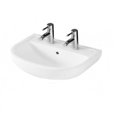 RAK-Ceramics Compact 45cm Basin 2 tap holes