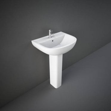 RAK-Ceramics Compact 55cm Basin No Overflow (Choose 1 or 2 tap holes)