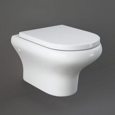 RAK-Ceramics Compact Rimless Wall Hung Pan w/Hidden Fixations