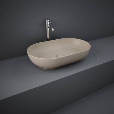 RAK-Ceramics Feeling 55cm Oval Counter Top Wash Basin (Choose Finish)
