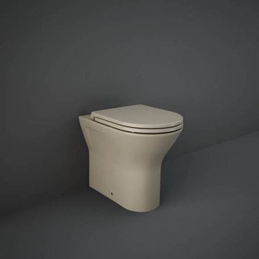 RAK-Ceramics Feeling Rimless Back to Wall Pan (Choose Finish)