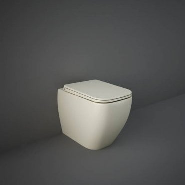 RAK-Ceramics Feeling Rimless Back to Wall Pan, Matt (Choose Finish)
