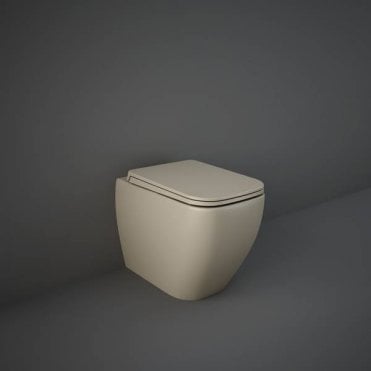 RAK-Ceramics Feeling Rimless Back to Wall Pan, Matt (Choose Finish)