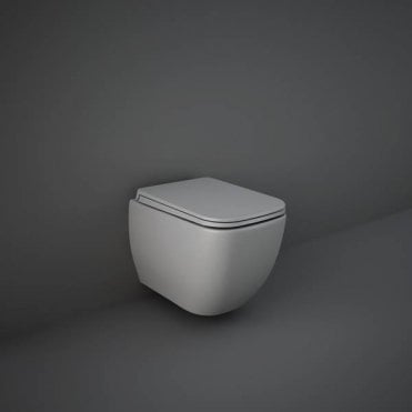 RAK-Ceramics Feeling Rimless Wall Hung Pan, Matt (Choose Finish)