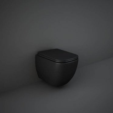 RAK-Ceramics Feeling Rimless Wall Hung Pan, Matt (Choose Finish)