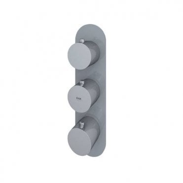 RAK-Ceramics Feeling Round Dual Outlet Thermostatic Concealed Shower Valve (Choose Finish)