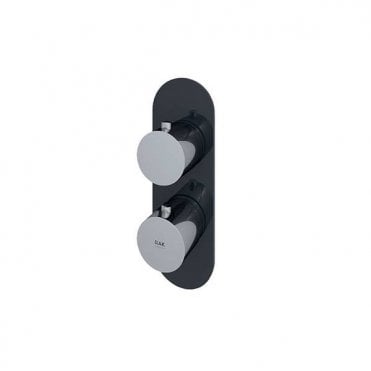 RAK-Ceramics Feeling Single Outlet Thermostatic Concealed Shower Valve with Round Handles (Choose Finish)