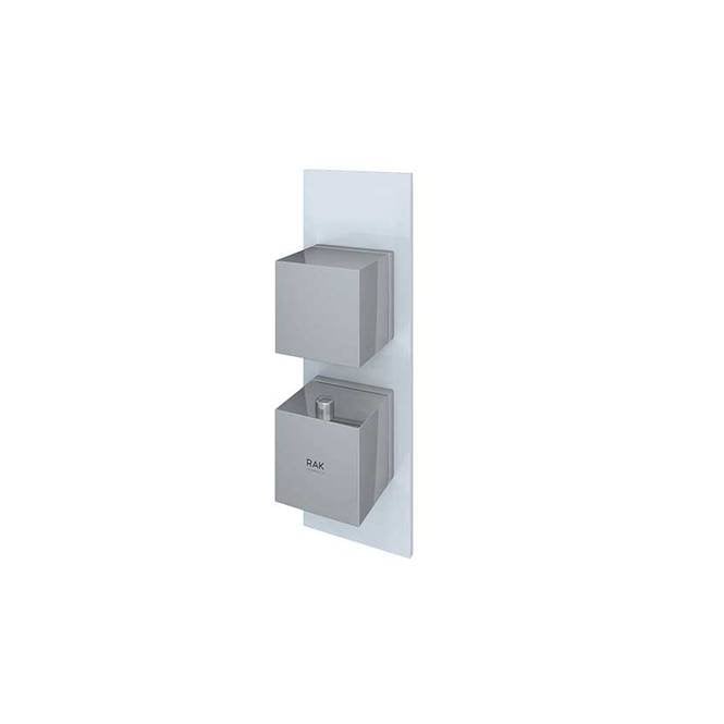 RAK Ceramics RAK-Ceramics Feeling Single Outlet Thermostatic Concealed Shower Valve with Square Handles (Choose Finish)