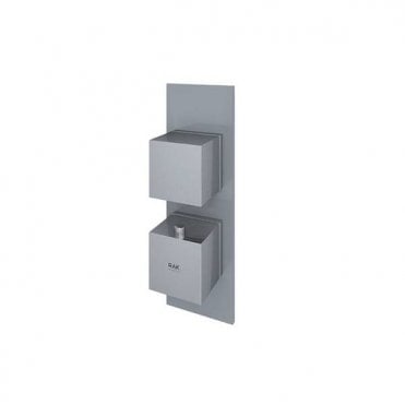 RAK-Ceramics Feeling Single Outlet Thermostatic Concealed Shower Valve with Square Handles (Choose Finish)