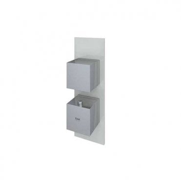 RAK-Ceramics Feeling Single Outlet Thermostatic Concealed Shower Valve with Square Handles (Choose Finish)