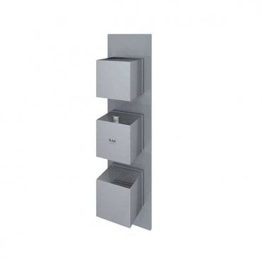 RAK-Ceramics Feeling Square Dual Outlet Thermostatic Concealed Shower Valve (Choose Finish)