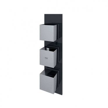 RAK-Ceramics Feeling Square Dual Outlet Thermostatic Concealed Shower Valve (Choose Finish)