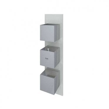 RAK-Ceramics Feeling Square Dual Outlet Thermostatic Concealed Shower Valve (Choose Finish)